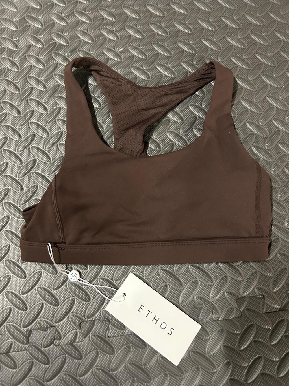 Women's Brown Racerback Sports Bra